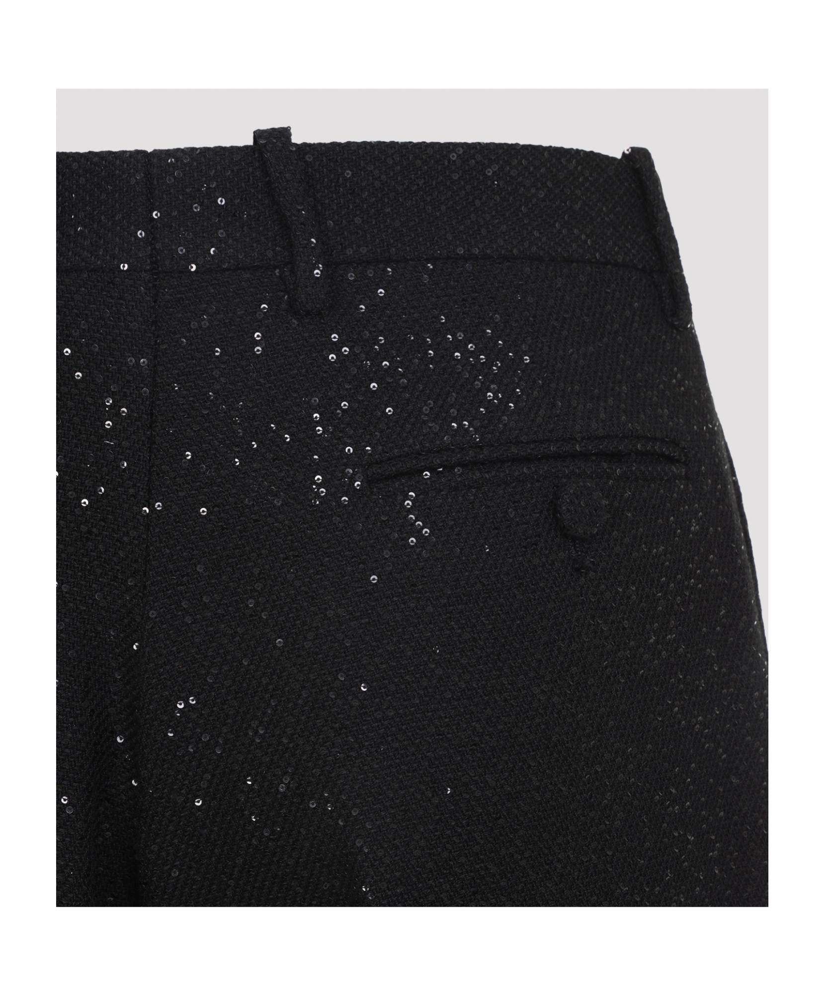 Tom Ford Sequined Tailored Straight Pants In Black