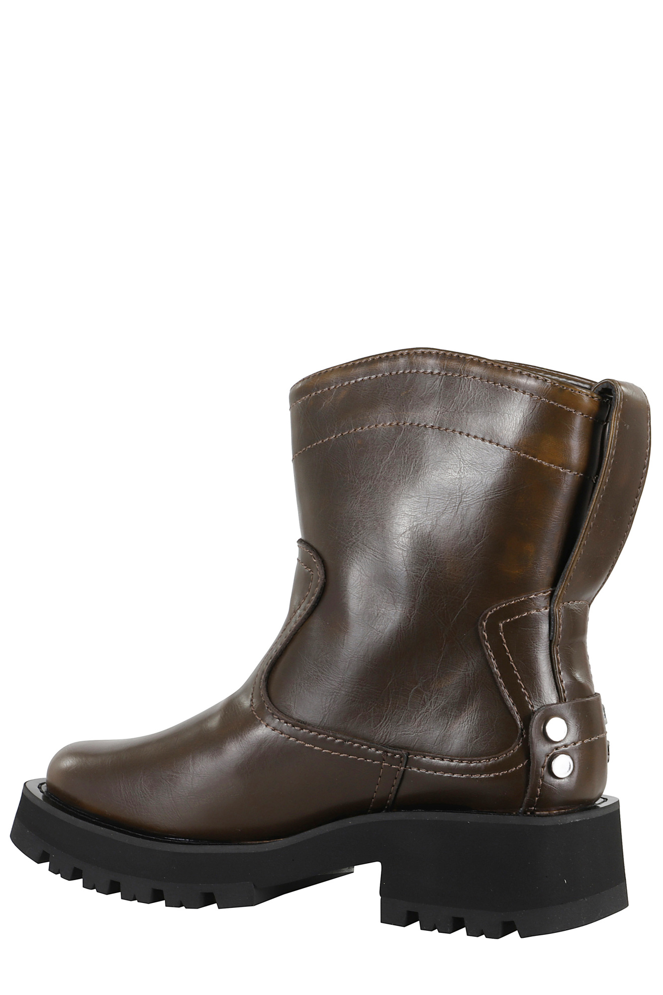Ganni Studded Low-top Boots In Black