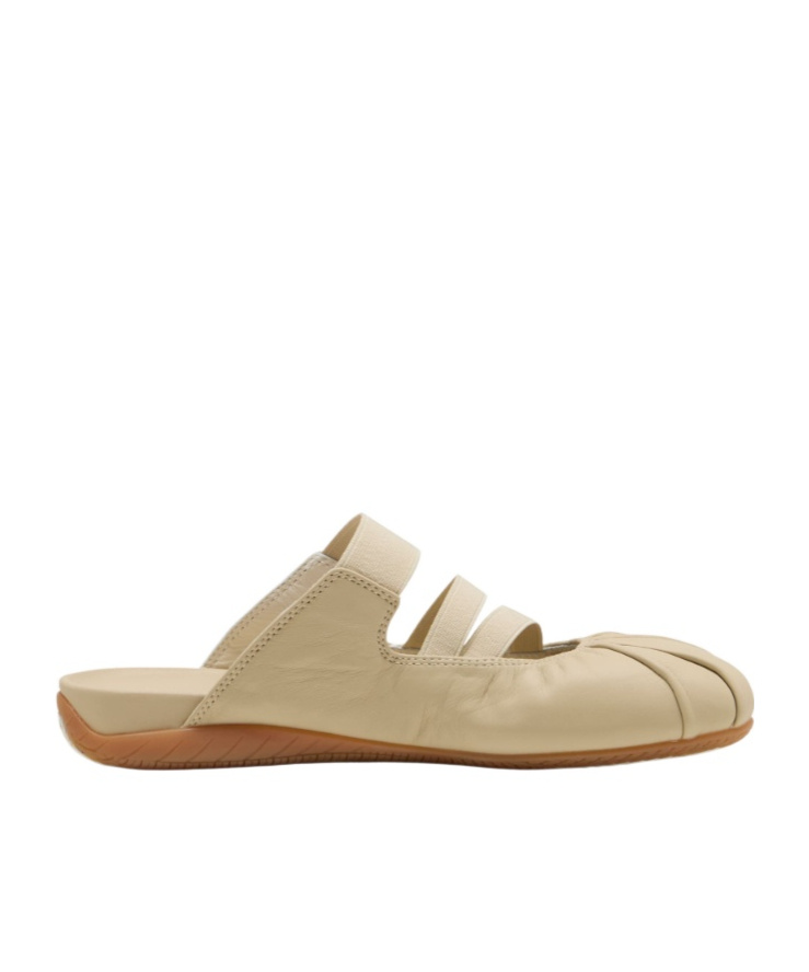 Puma Slip-on Elasticated Strap Mules In Neutral