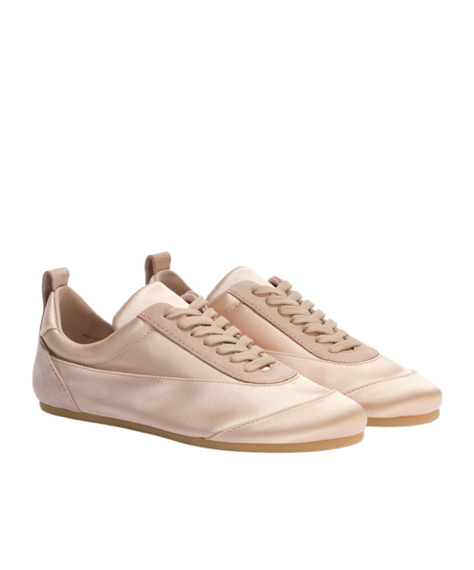 Jil Sander Lace-up Front Sneakers In Pink
