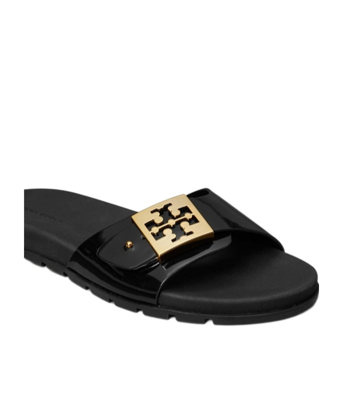 Tory Burch Slide Sandals With Round Open Toe