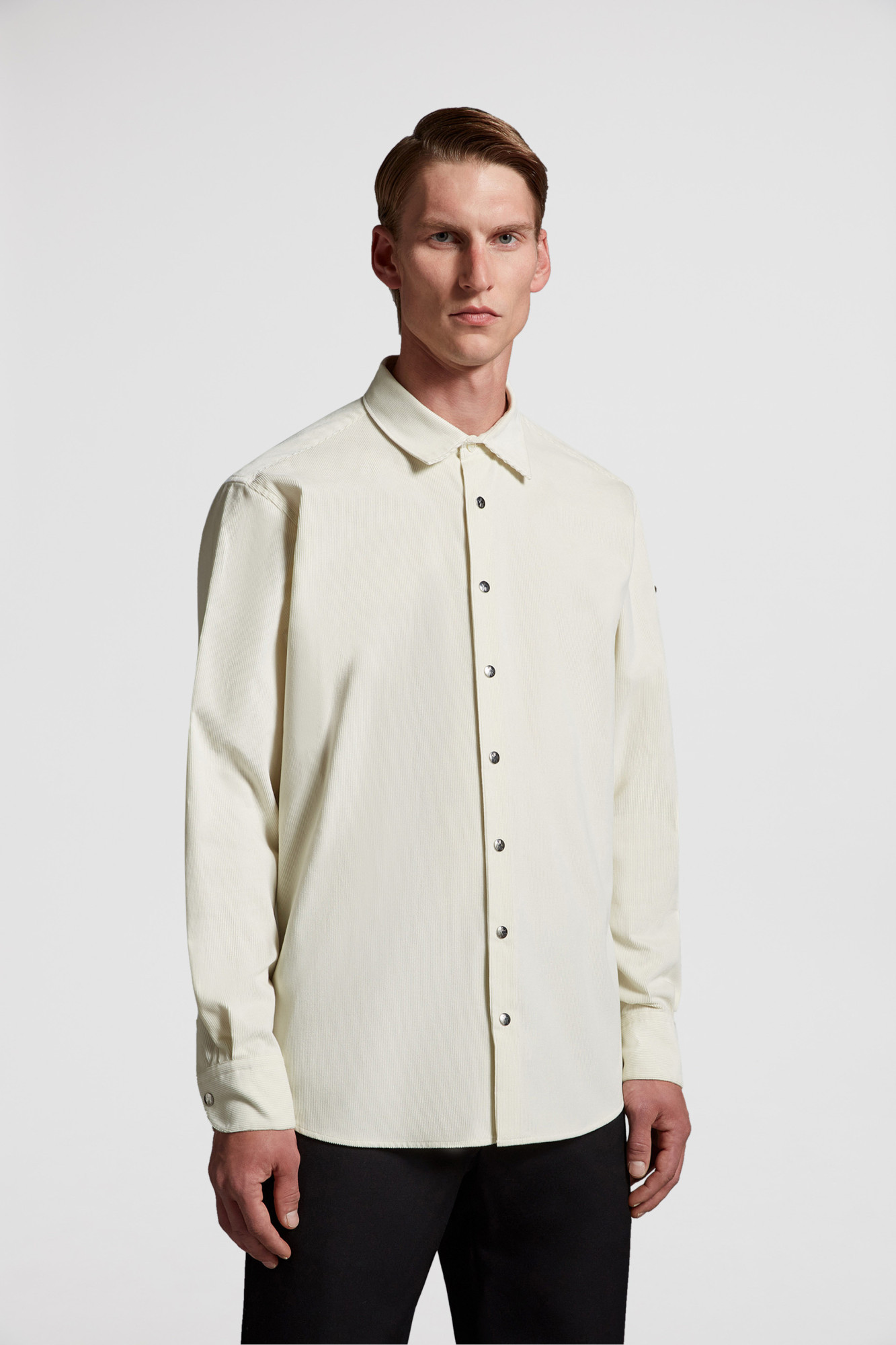 Moncler Long-sleeved Shirt In Nude