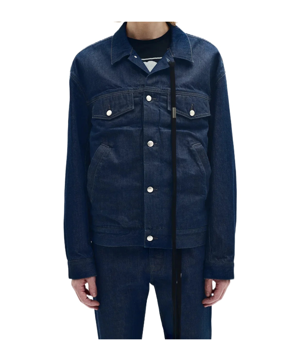 Ann Demeulemeester Patrick 5 Pocket High Comfort Jacket In Blue