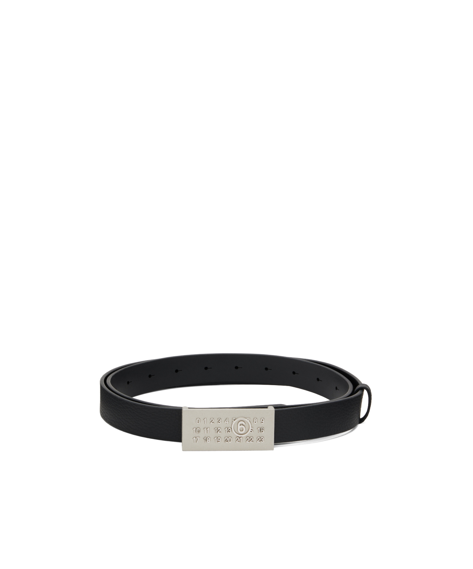 Mm6 Maison Margiela Numeric Belt In Black