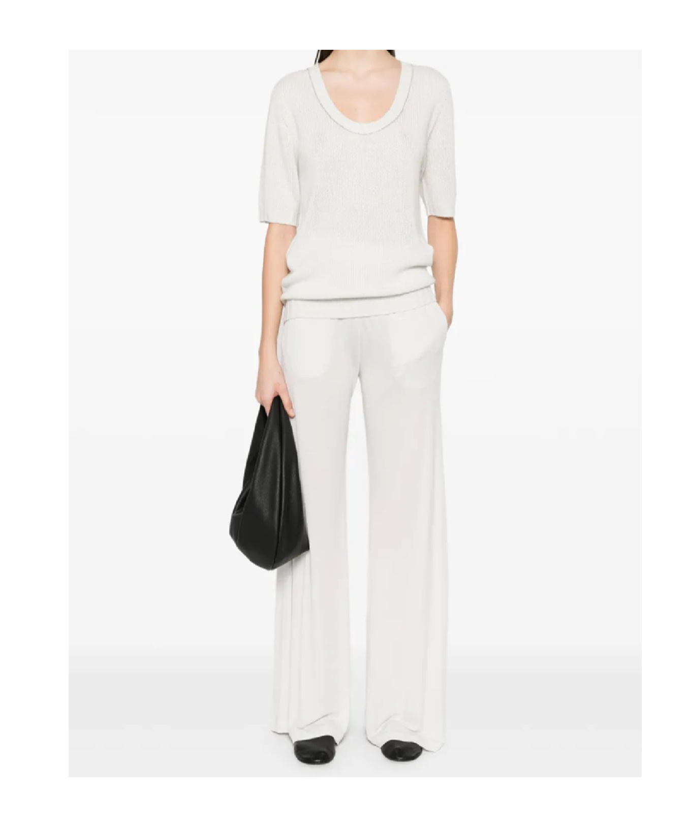 Fabiana Filippi Relaxed Fit Wool Knitwear In White