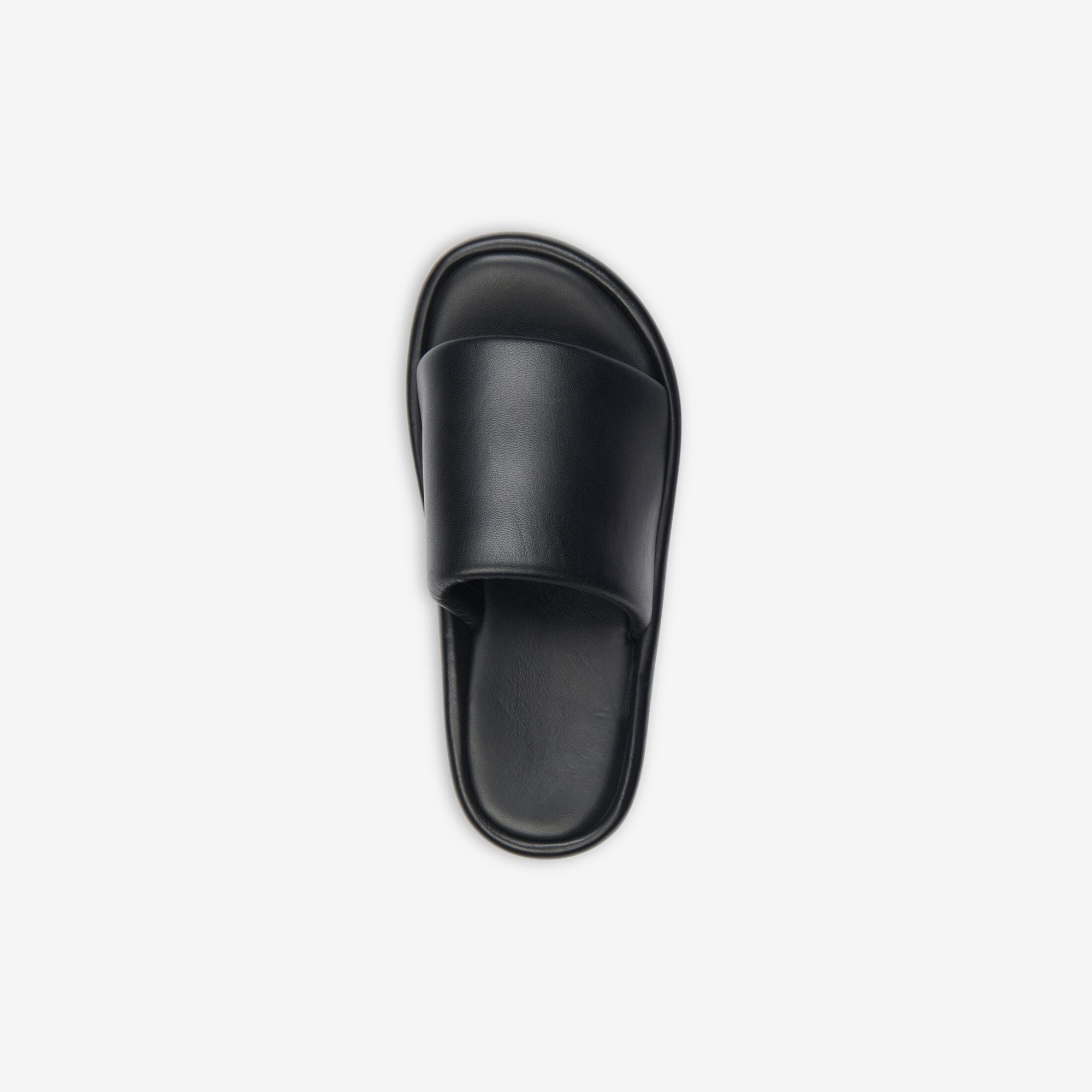 Balenciaga Rise Logo-print Leather Platform Slides In Black