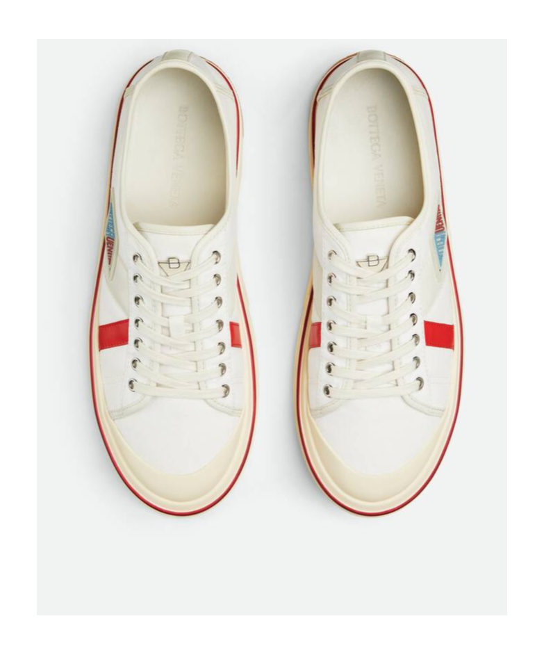 Bottega Veneta Sneakers Eliot In Tela Avorio  Uomo In Neutral
