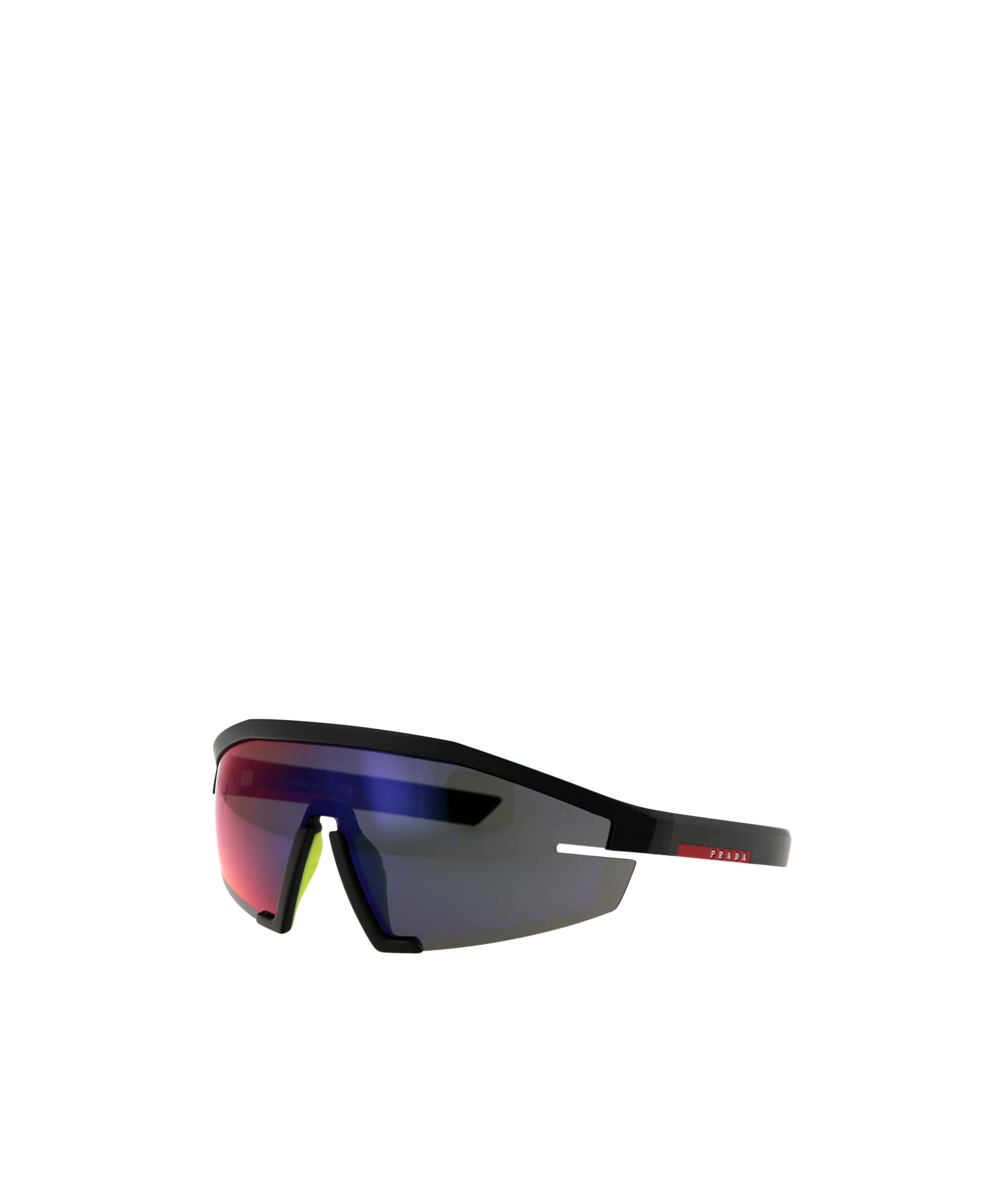 Prada Eyewear Shield Frame Sunglasses In Black