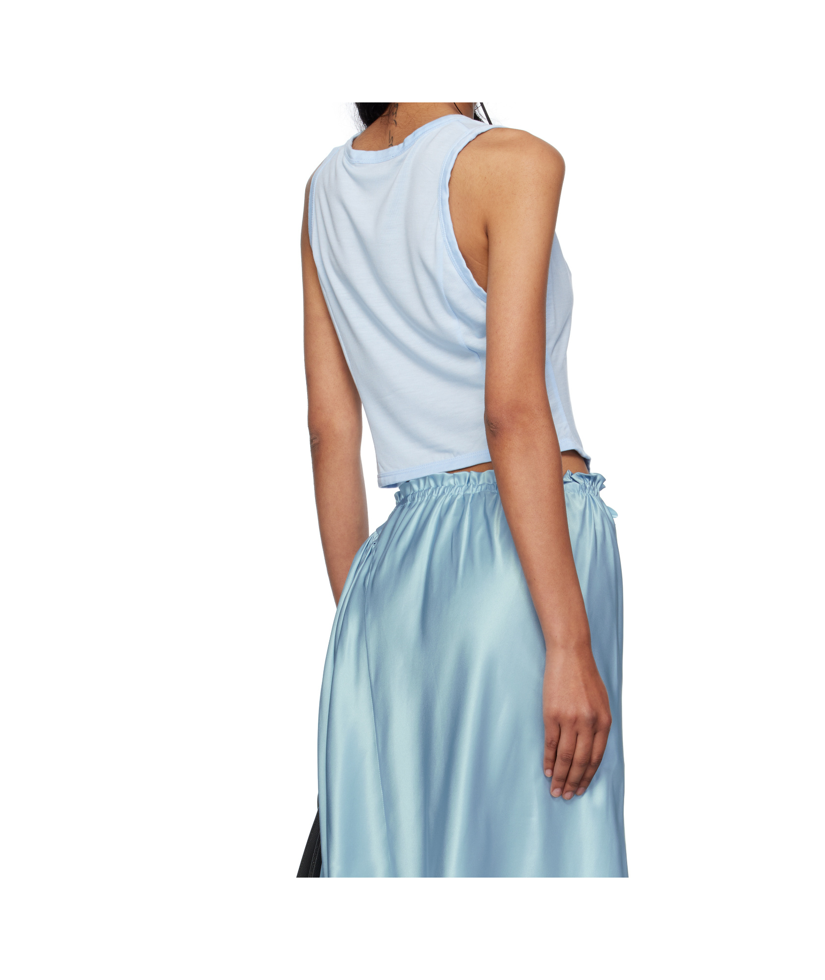 Simone Rocha Bow Tail Easy Vest In Blue