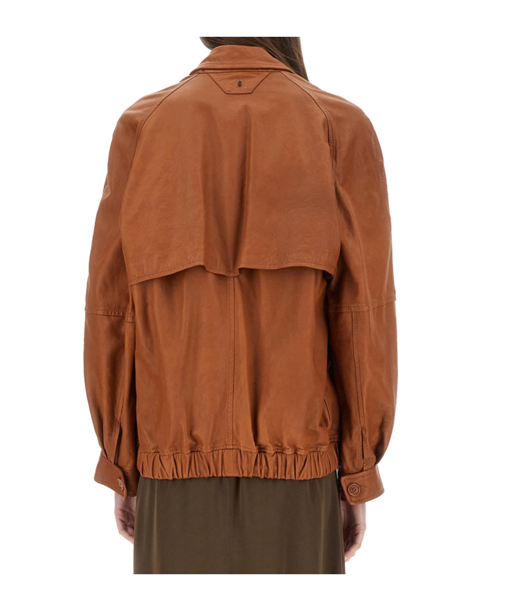 Salvatore Santoro Leather Jacket In Brown