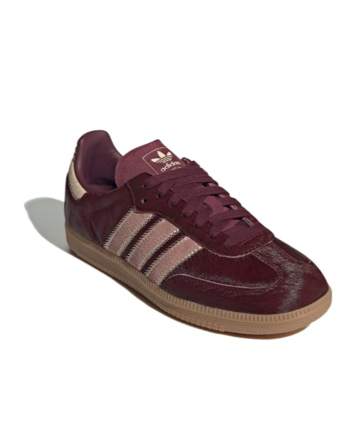Shop Adidas Originals Samba Og 'maroon/sand Strata/pony' Sneakers In Red