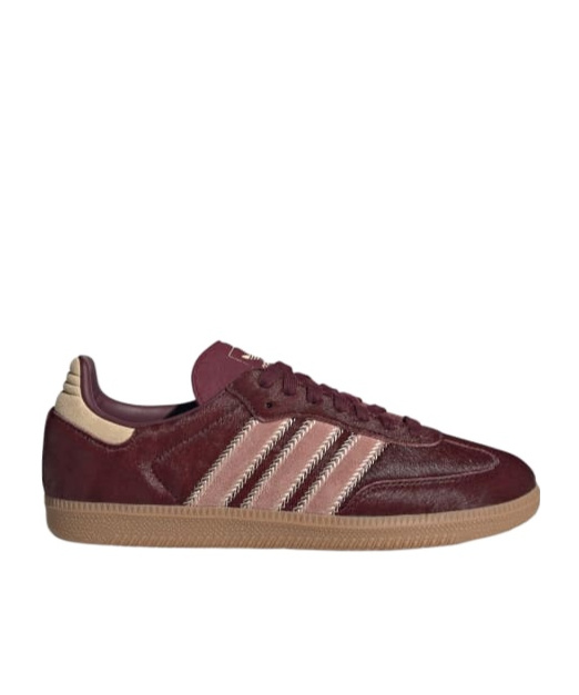 Shop Adidas Originals Samba Og 'maroon/sand Strata/pony' Sneakers In Red