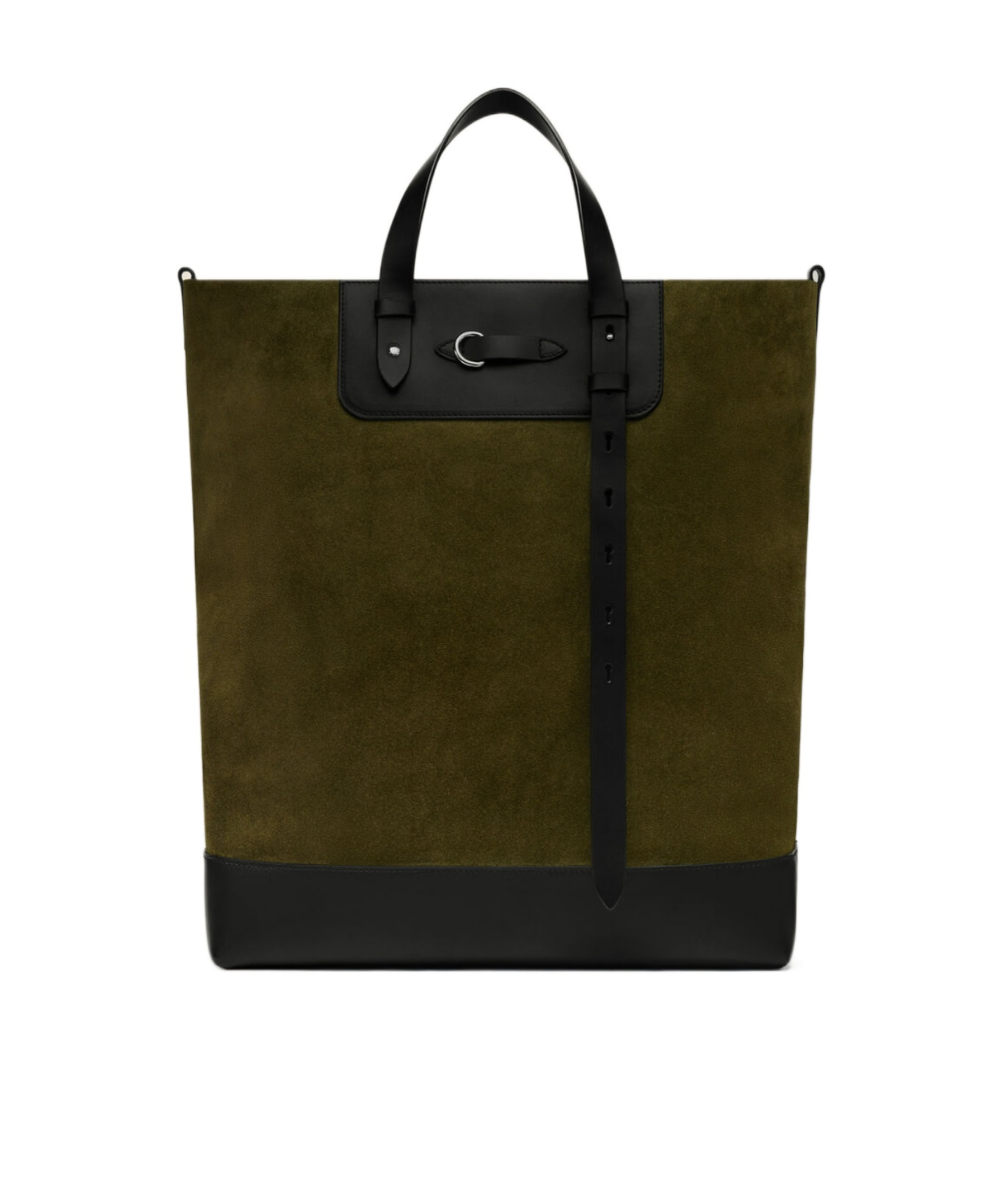 Maison Margiela Suede Tote Bag In Brown