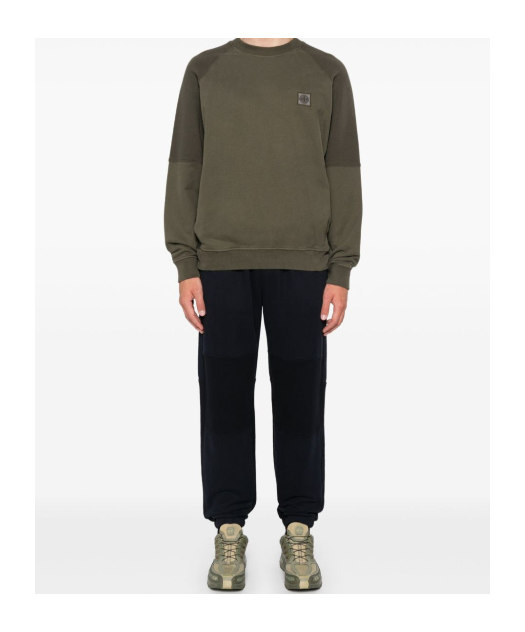 Stone Island Elastic Sweatpants In Blue