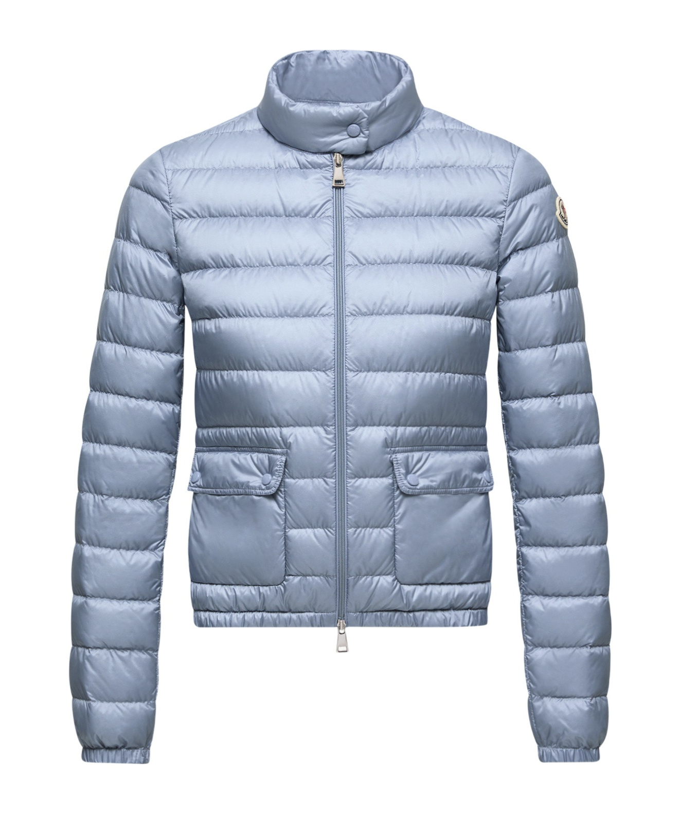 Moncler Lans Packable Short Down Jacket In Blue