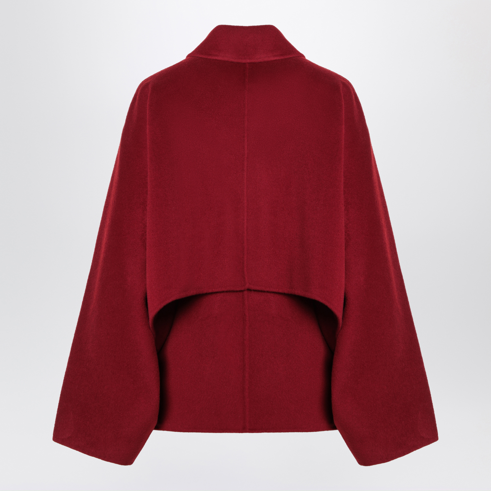 Loulou Studio Shirt Collar Casual Jacket In Red