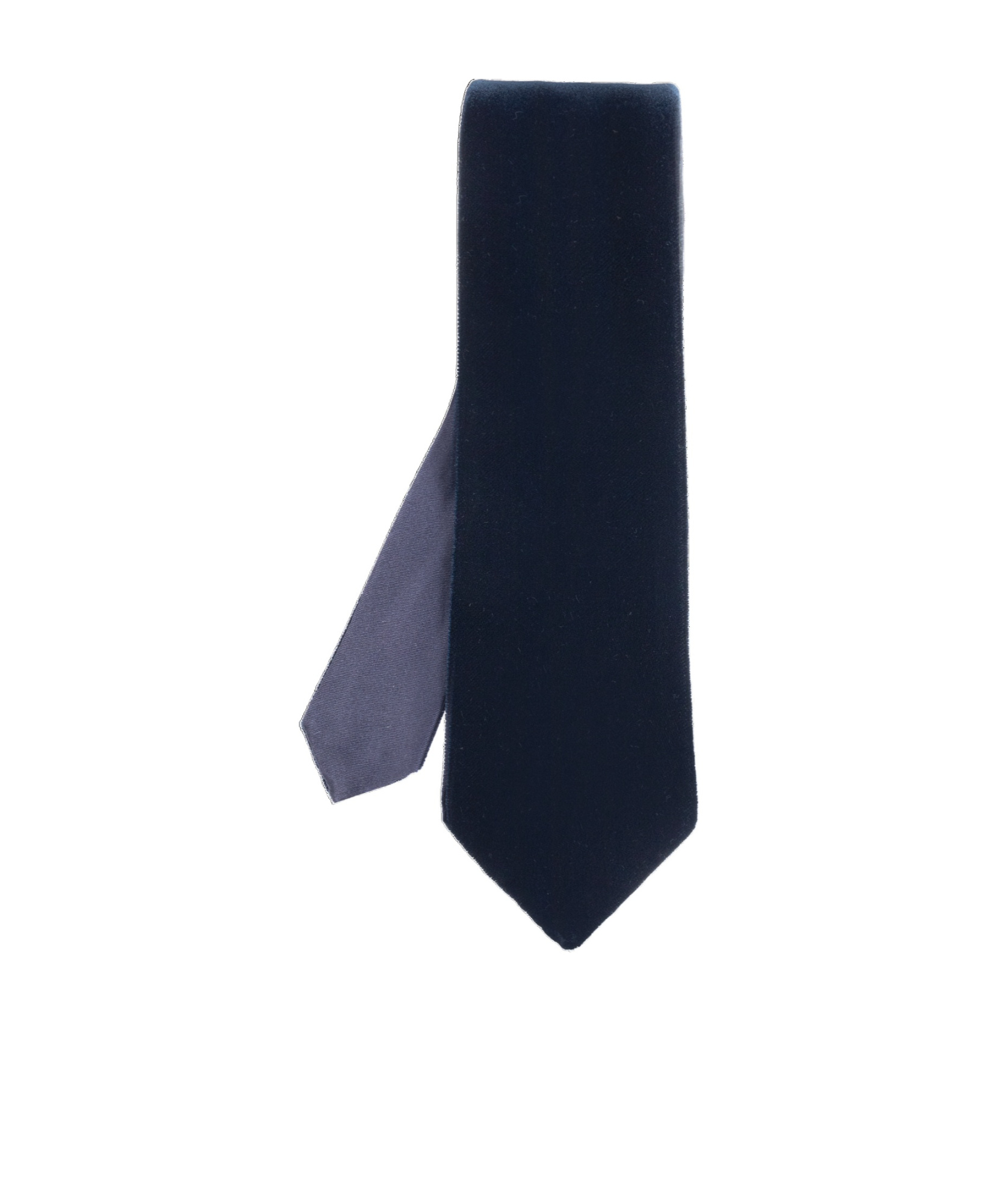 Giorgio Armani Velvet-effect Tie In Black