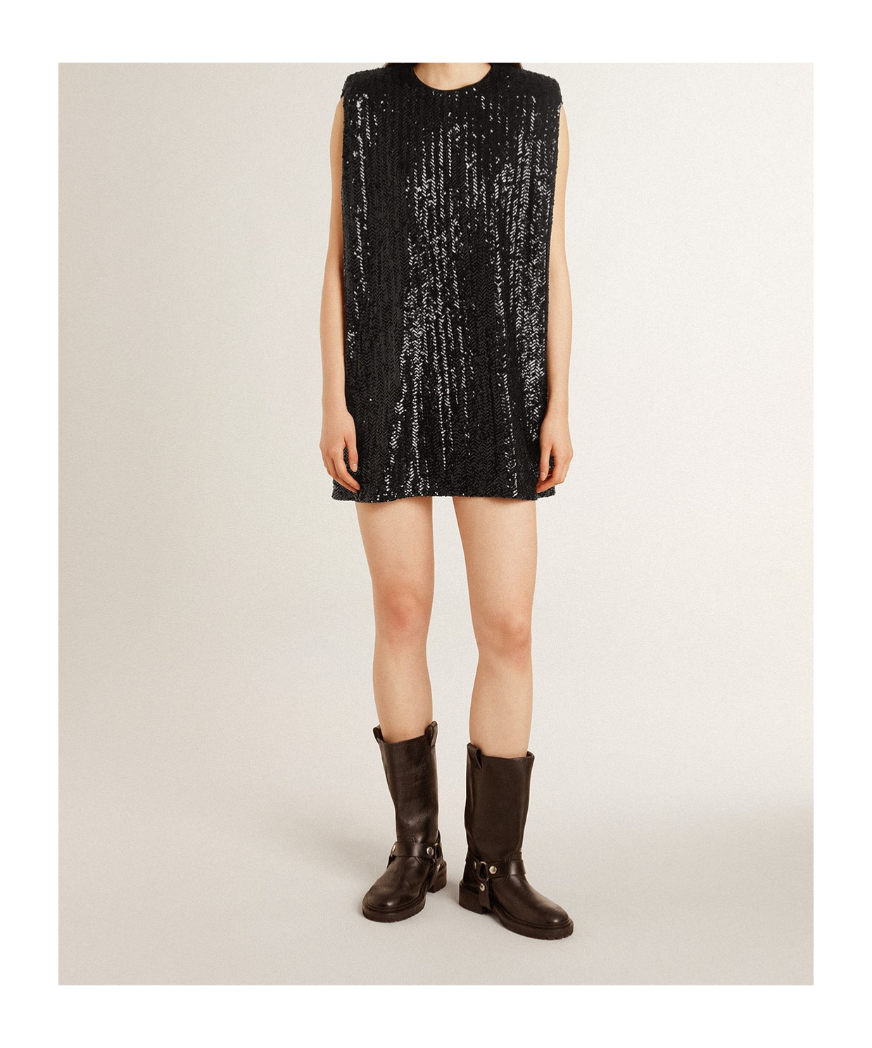 Golden Goose Kurt Distressed Leather Boots In Black