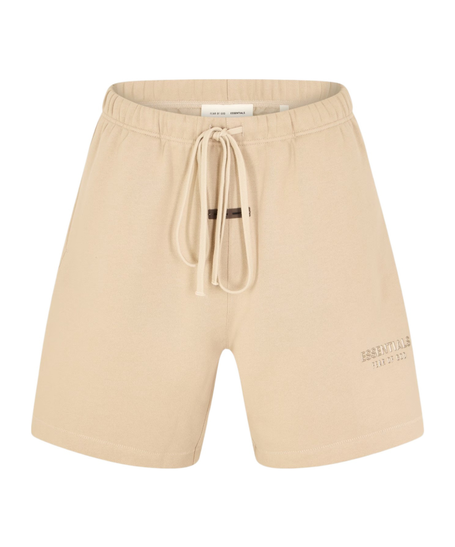 Essentials Logo Patch Shorts In Nude