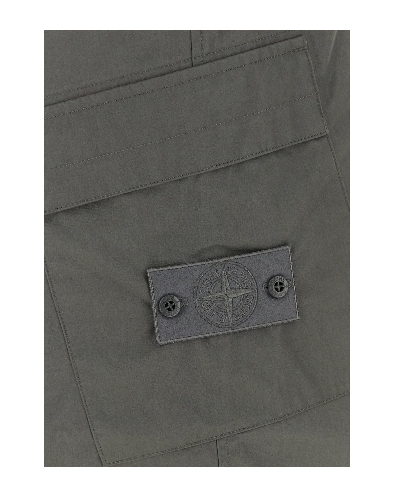 Stone Island Cargo Trousers Featuring Multiple Pockets In Gray