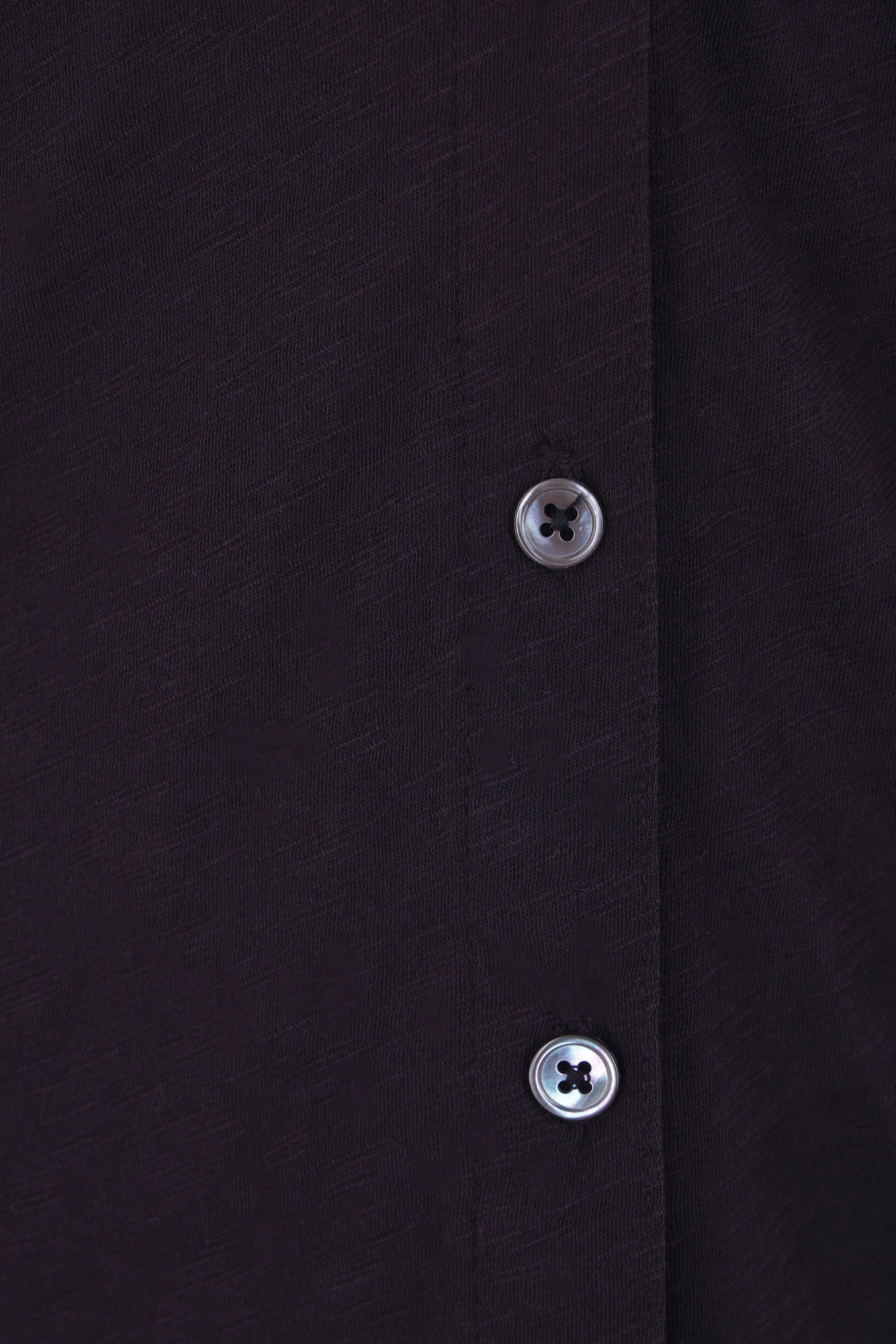 James Perse Sheer Slub Buttoned Shirt In Black