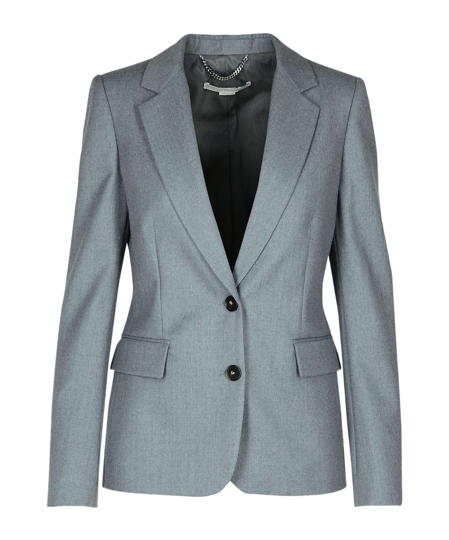 Stella Mccartney Single-breasted Tailored Blazer In Gray