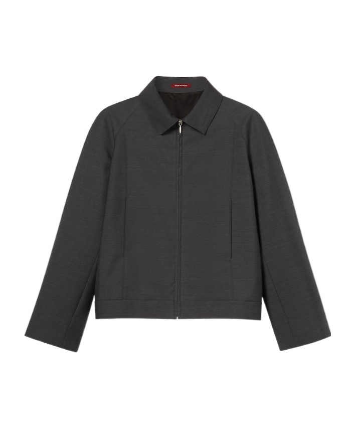 Gucci Wool Jacket With Embroidered Logo On The Collar In Black