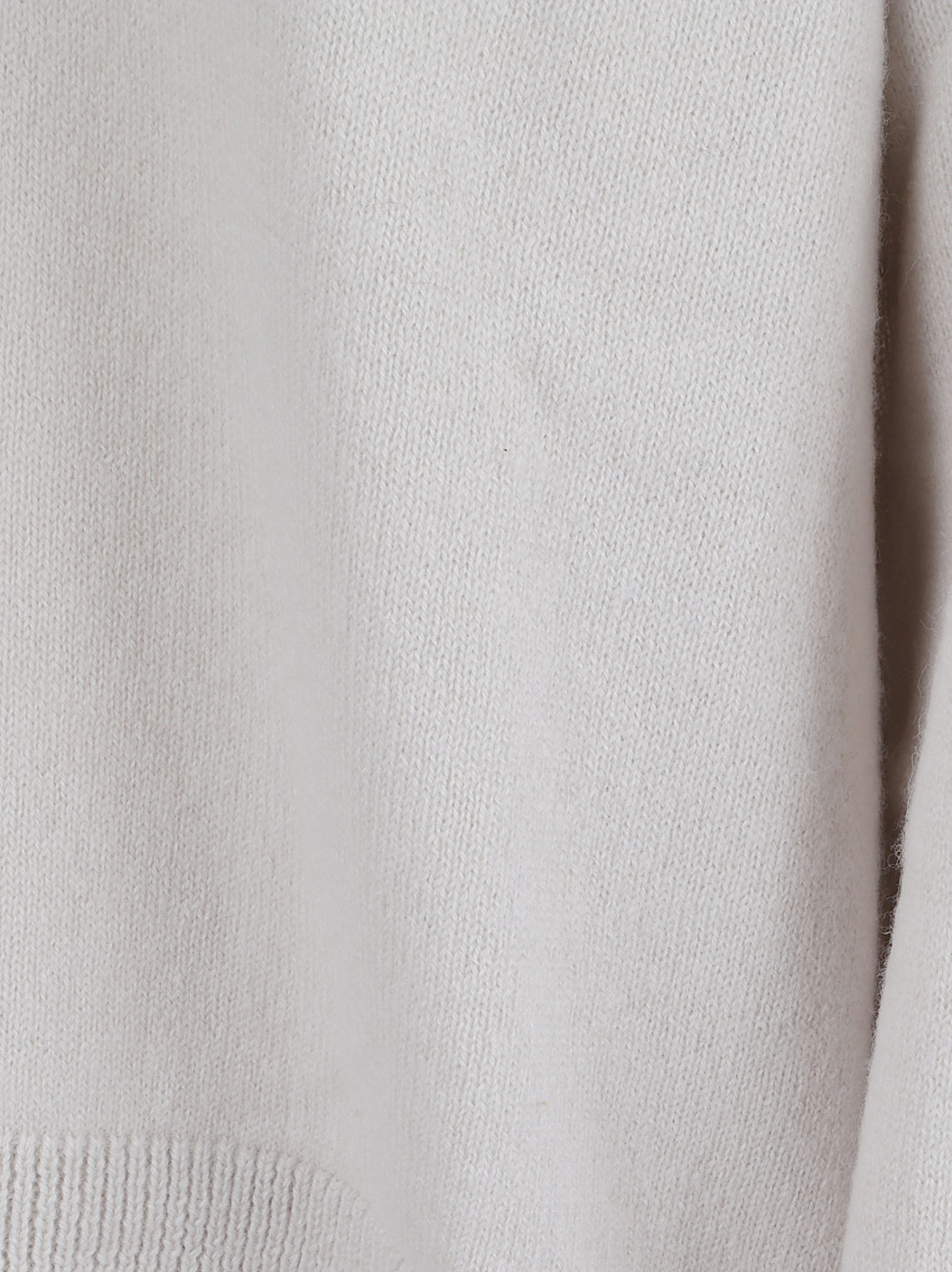 Antonelli Long-sleeved Ribbed Sweater In White
