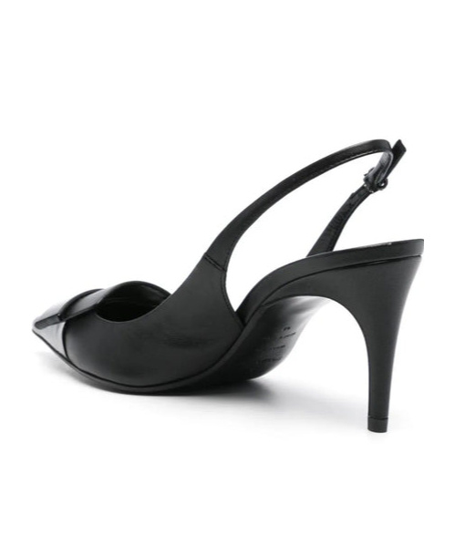 Sergio Rossi Pointed High-heeled Sandals In Black