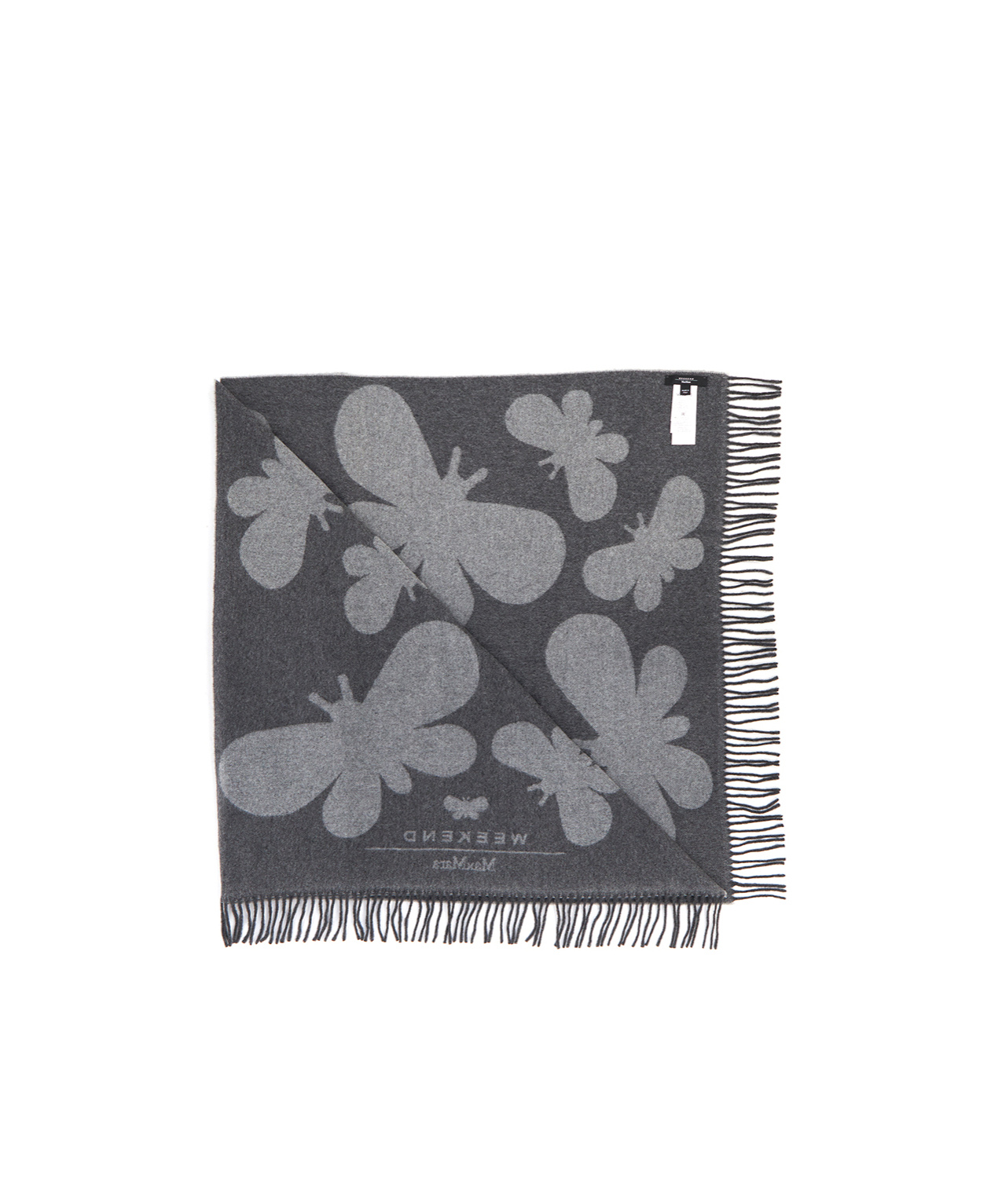 Weekend Max Mara Pattern Scarf In Gray