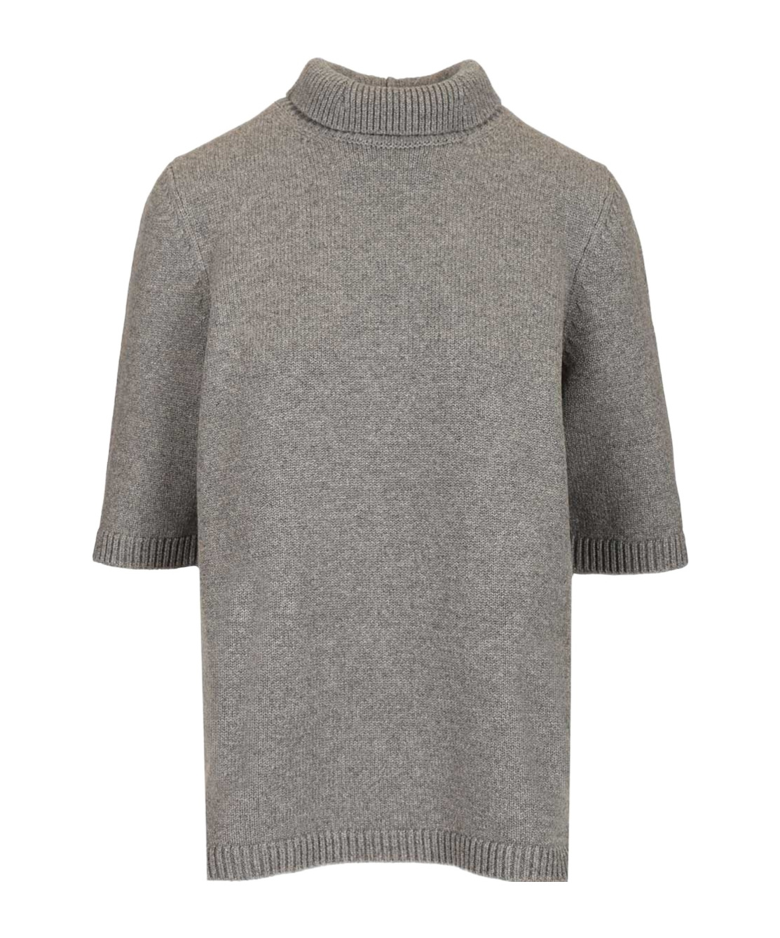 Alaïa Cashmere Blend Turtleneck Knitwear Grey In Gray