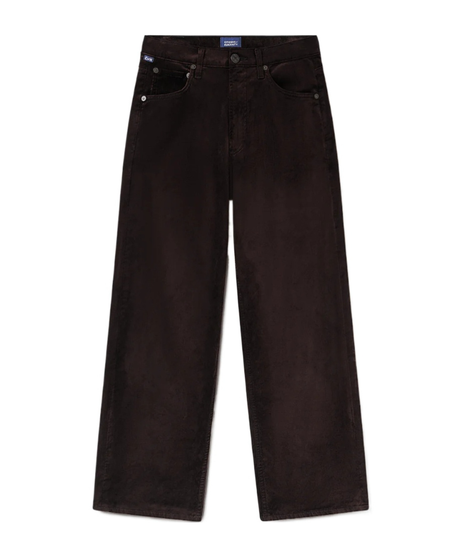 Citizen Of Humanity High-waisted Straight-leg Casual Pants In Black