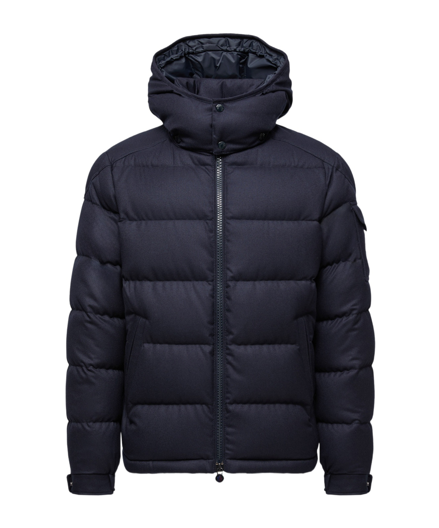Moncler Men Montgenevre Virgin Wool Down Jacket In Blue