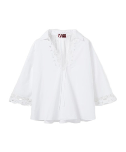 Gucci Cotton Poplin Shirt With Embroidery