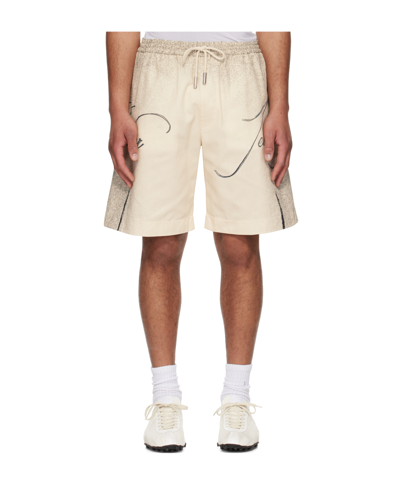 Jean Paul Gaultier Drawstring Shorts In Neutral
