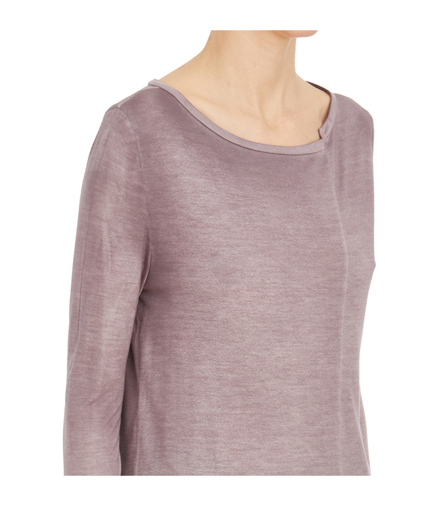 Avant Toi Maglia In Lino Laminato In Purple