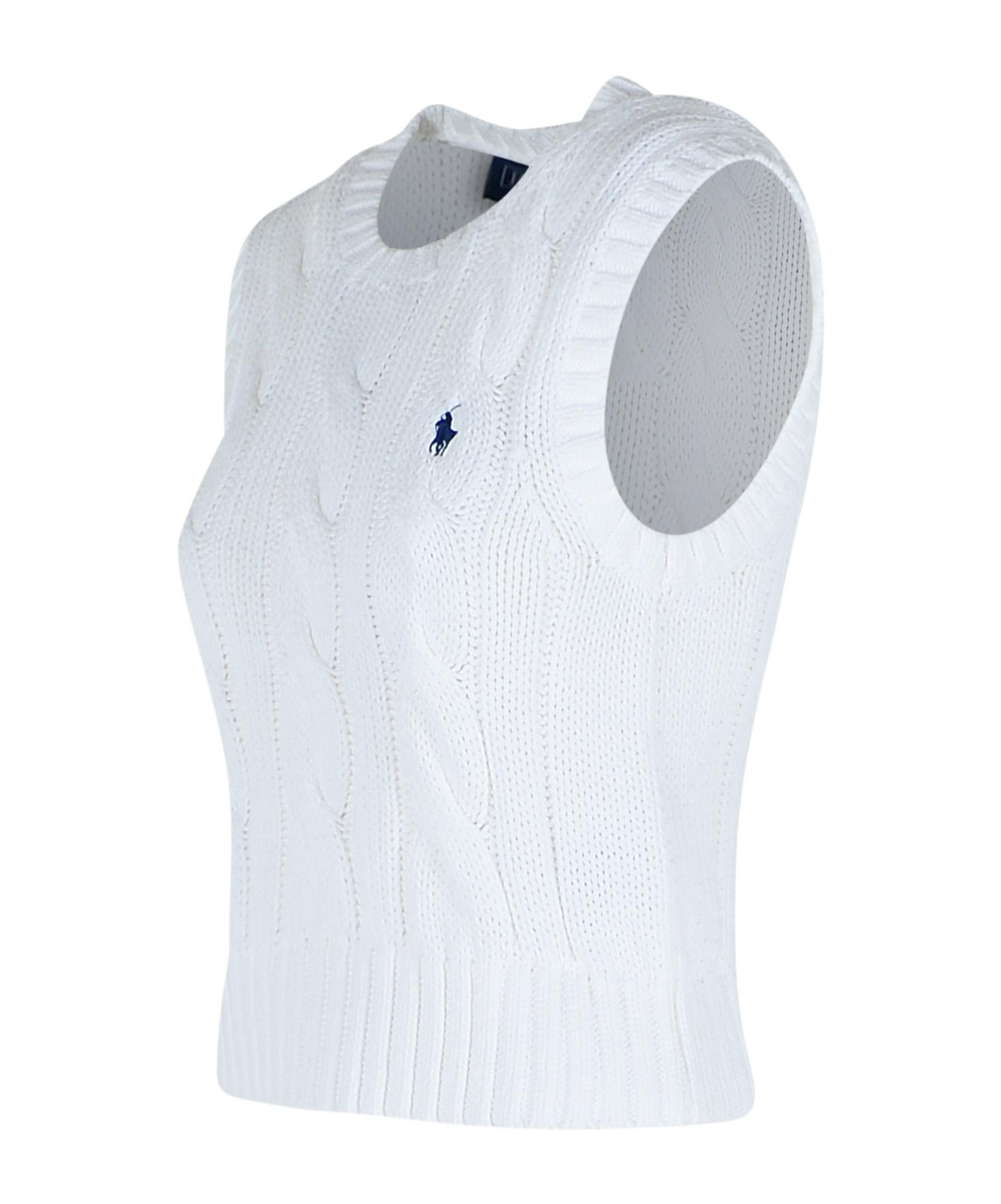Polo Ralph Lauren Round-neck Knitted Vest In White