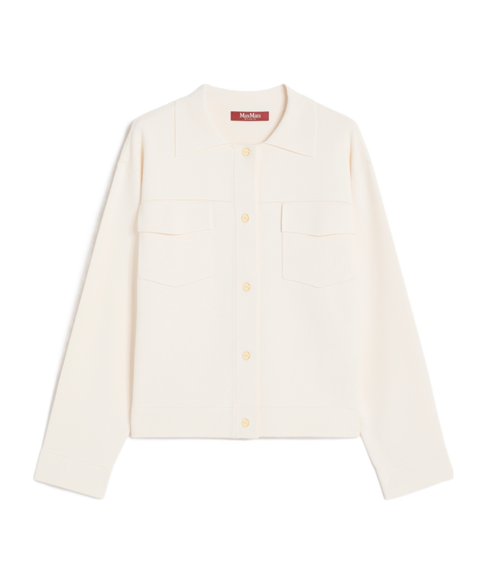 Max Mara Boxy-fit Stretch Viscose Jacket In Neutral