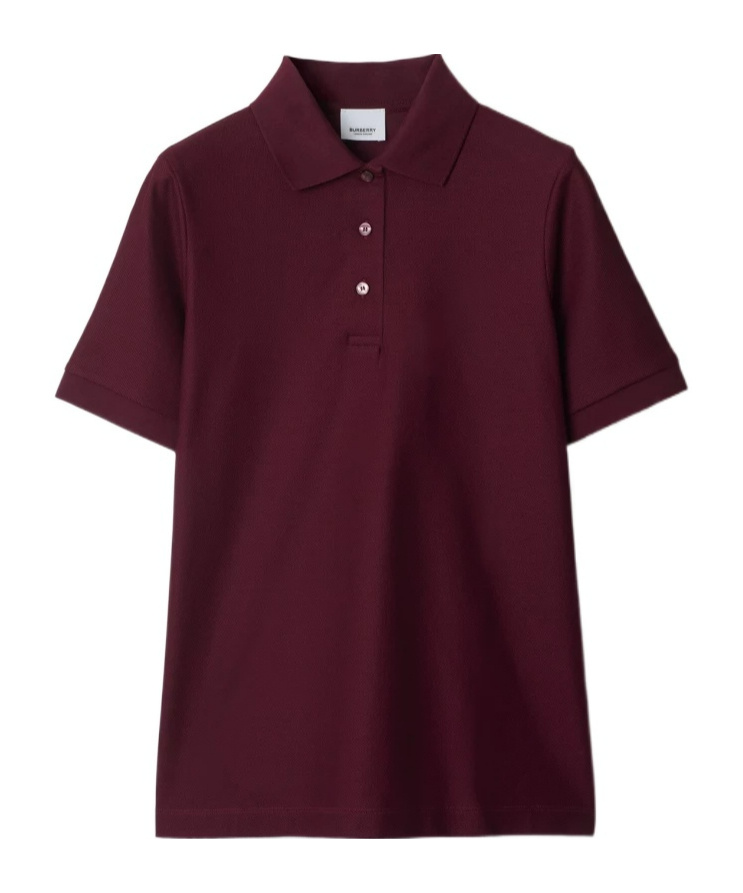 Burberry Cotton Short-sleeved Polo Shirt In Brown