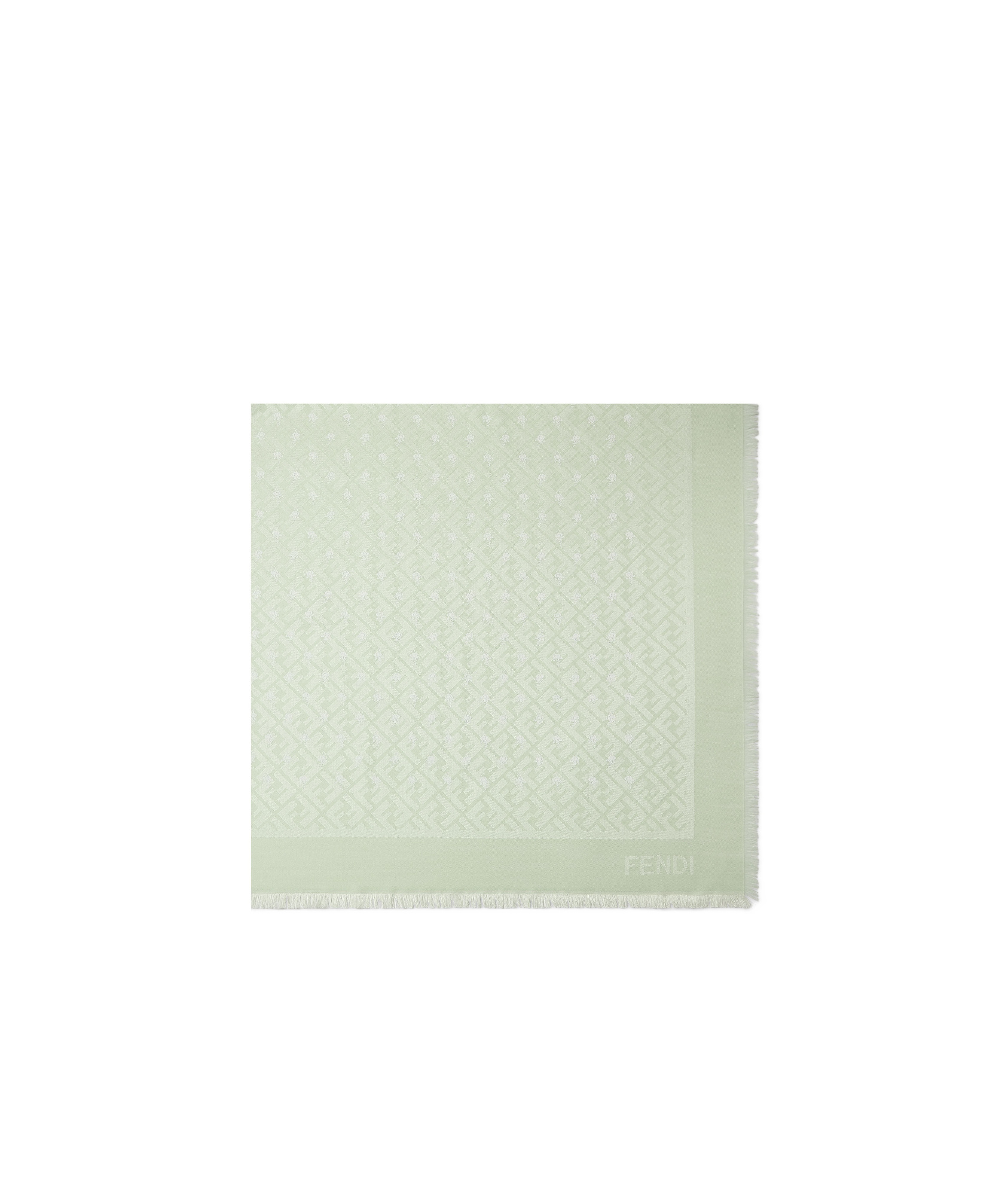 Fendi Ff Shawl In Green