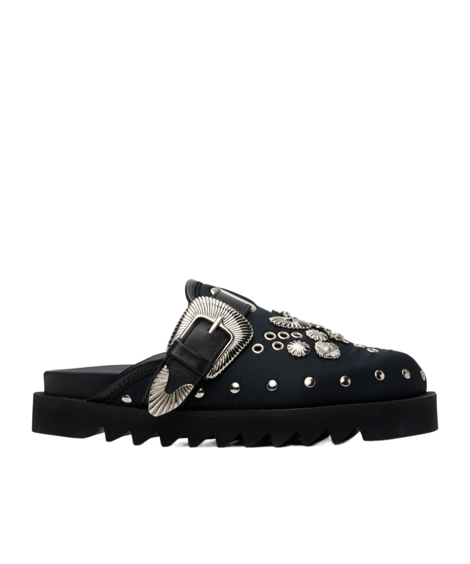 Toga Liuding Thick Soled Slippers In Black