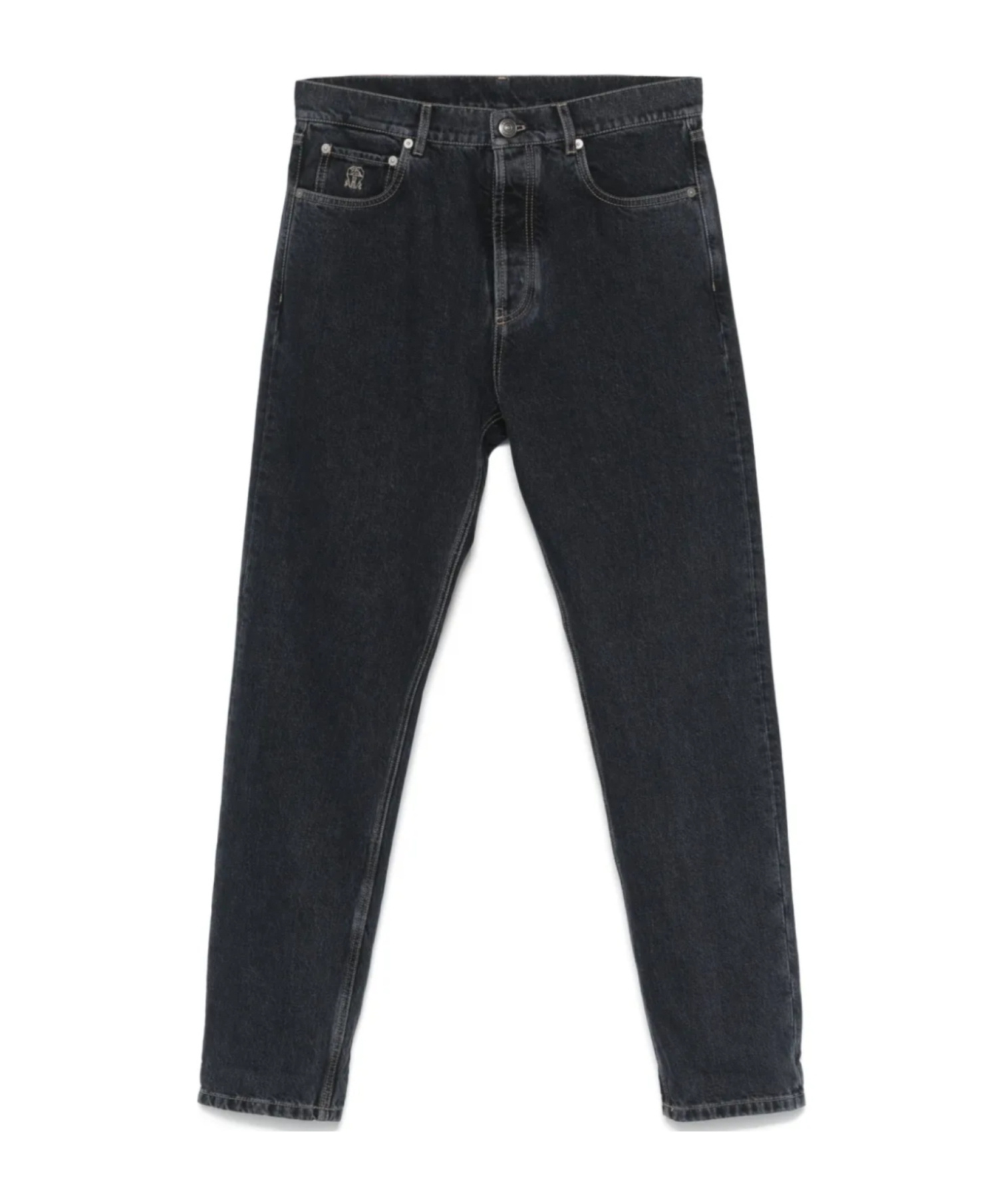 Brunello Cucinelli Five-pocket Denim Jeans With Belt Loops
