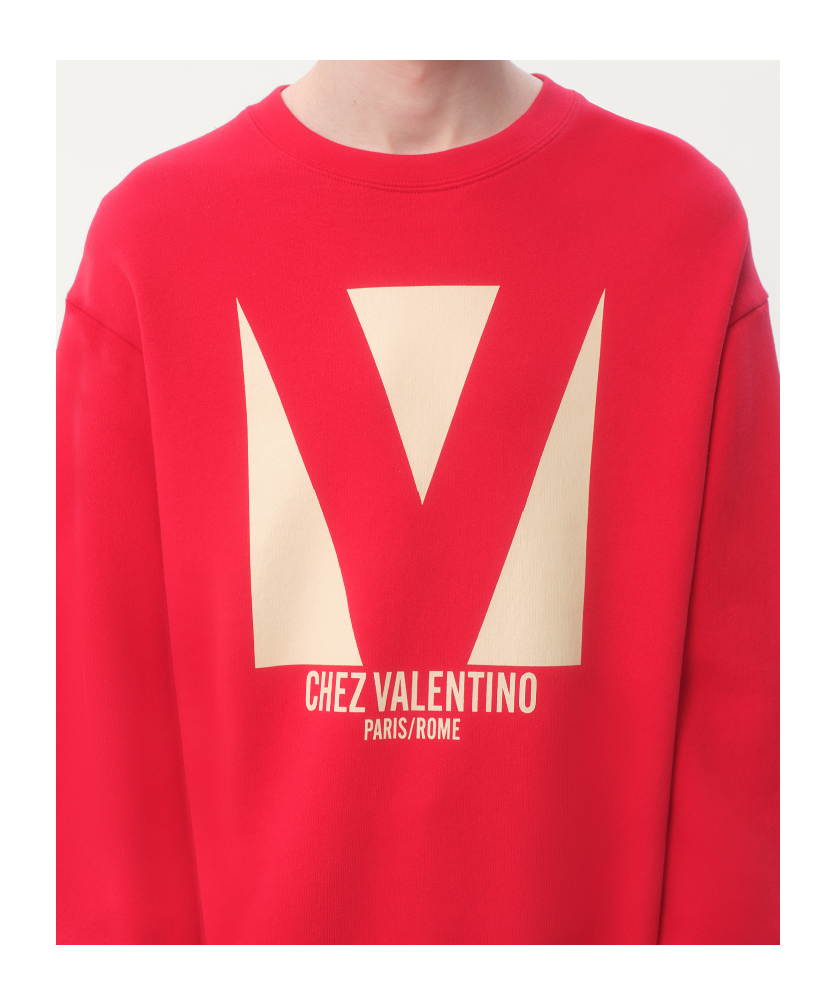 Valentino Sweatshirt Man In Red