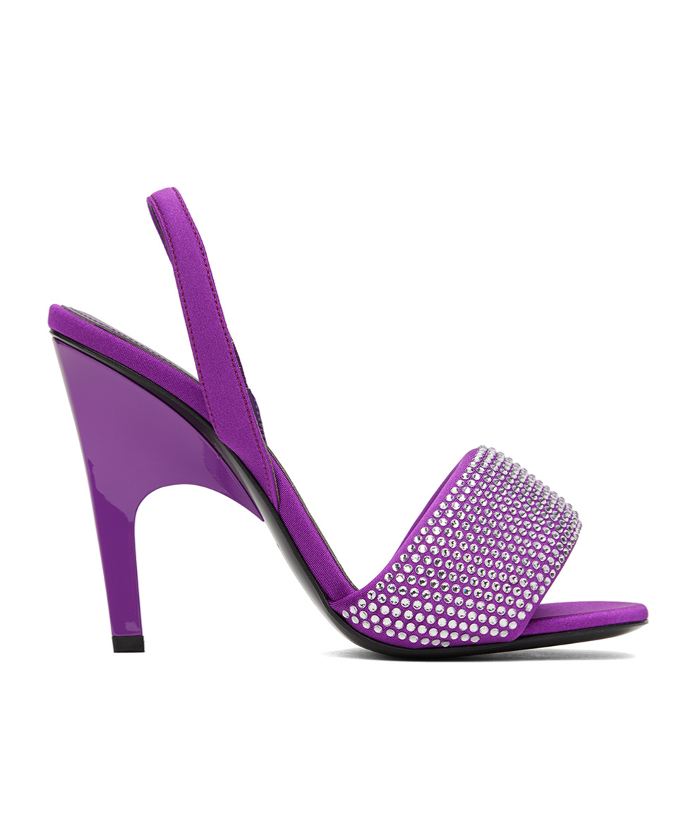 Attico Rem High-heeled Sandals In Purple