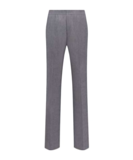 Dior Elastic Waist Casual Pants In Gray