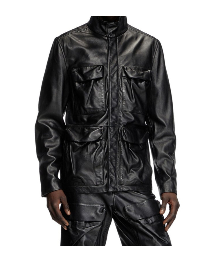 Diesel L-gast Jacket In Black