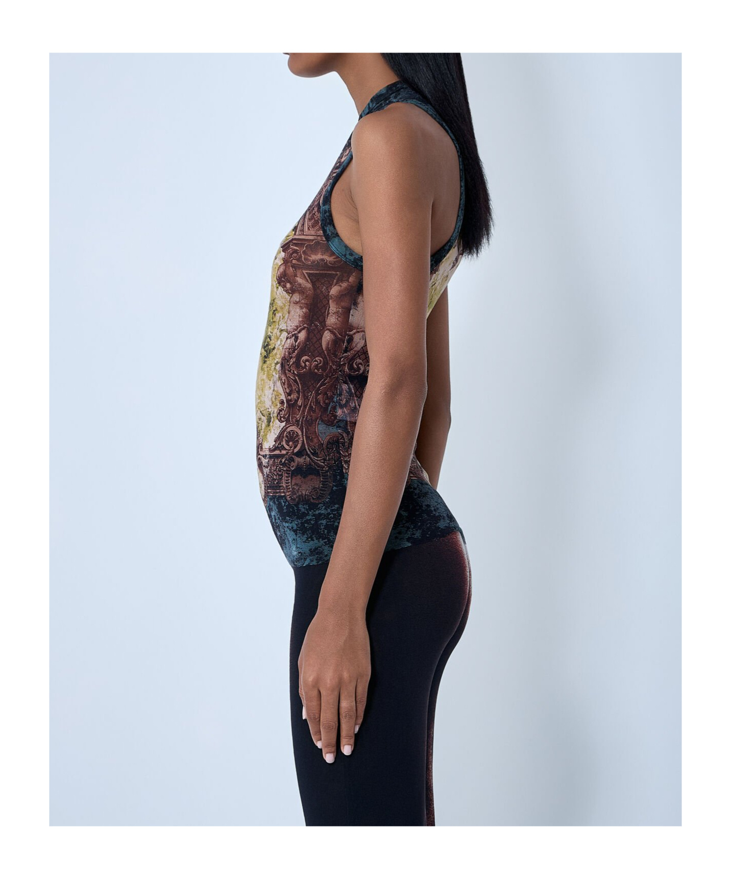 Jean Paul Gaultier Printed Vest In Multi