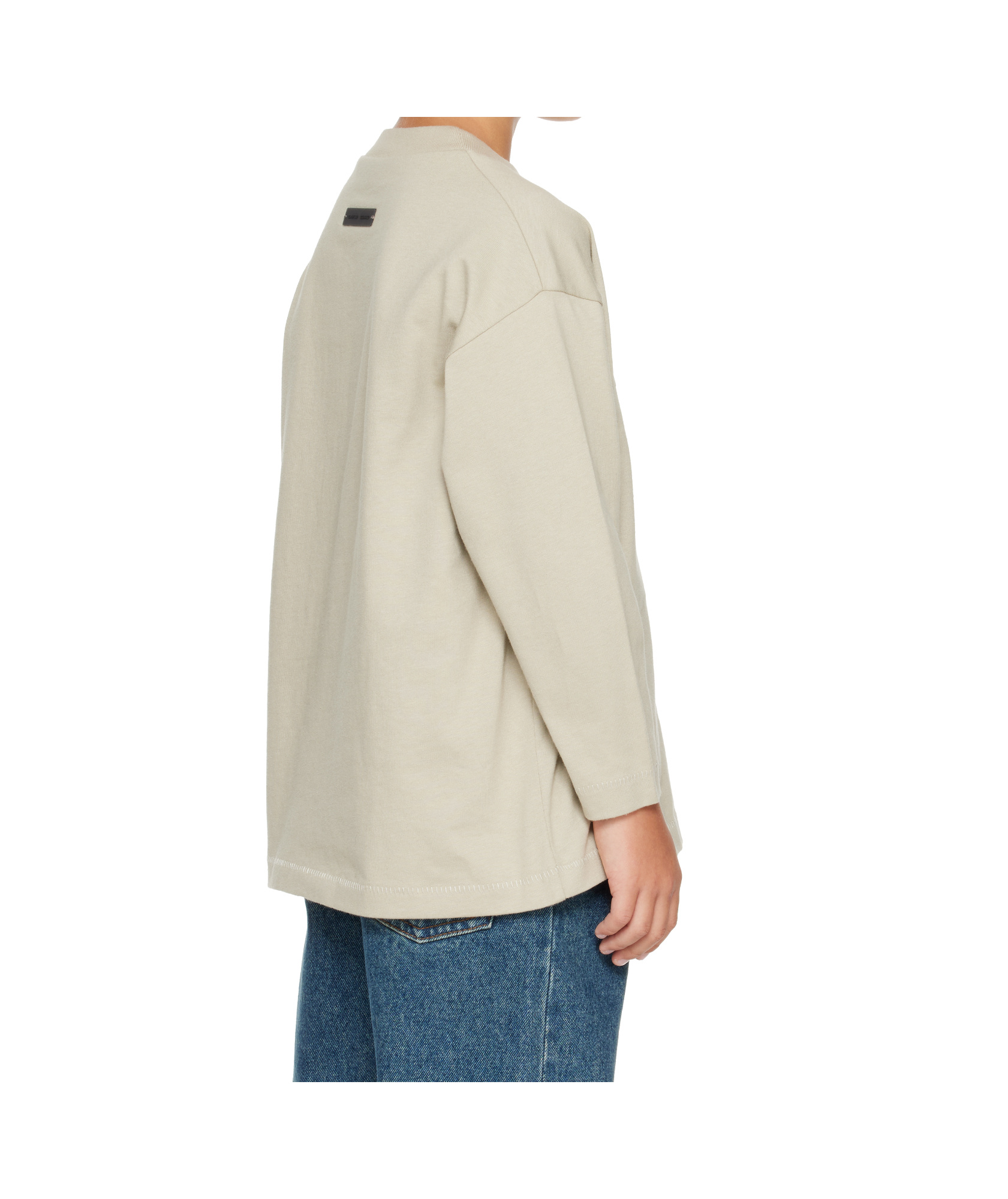 Essentials Logo-print Long-sleeved T-shirt In Neutral