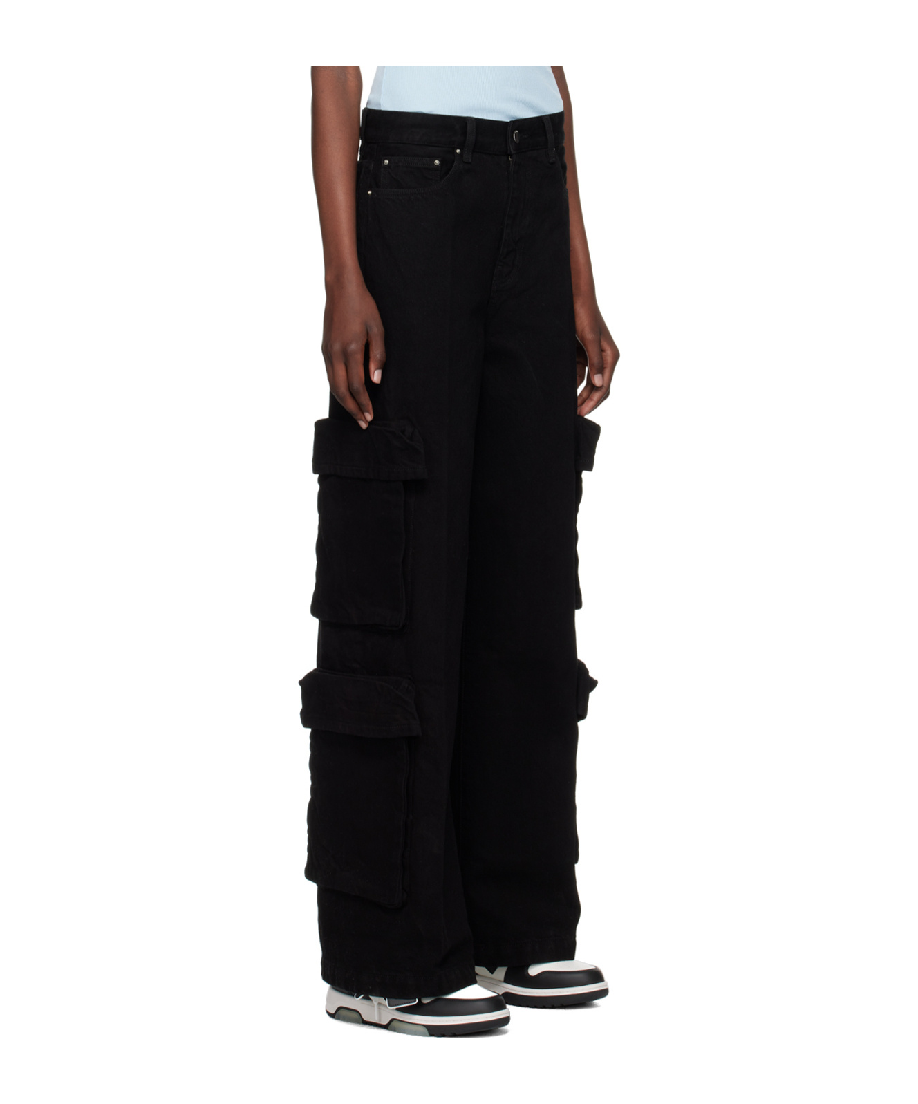 Amiri Belt Loop Work Casual Pants In Black