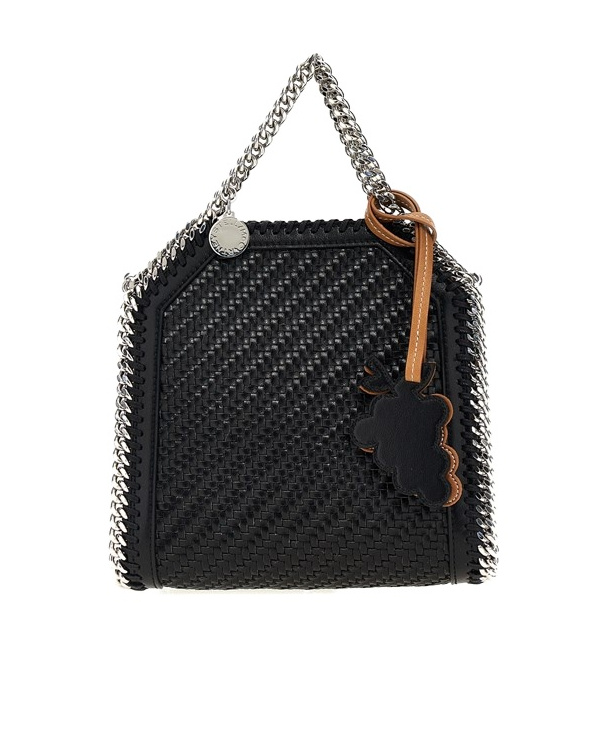 Stella Mccartney Micro Falabella Chained Tote Bag In Black